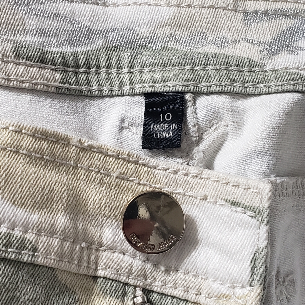 Seven7 Sz10 Skinny Easy Fit Camo Cuffed Jean - Picture 4 of 16